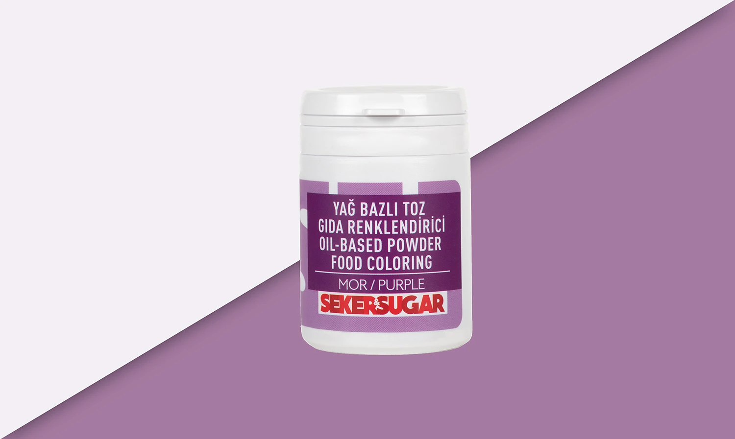 Şeker&Sugar Yenilebilir Yağ Bazlı Toz Boyalar 15 Gr - Mor